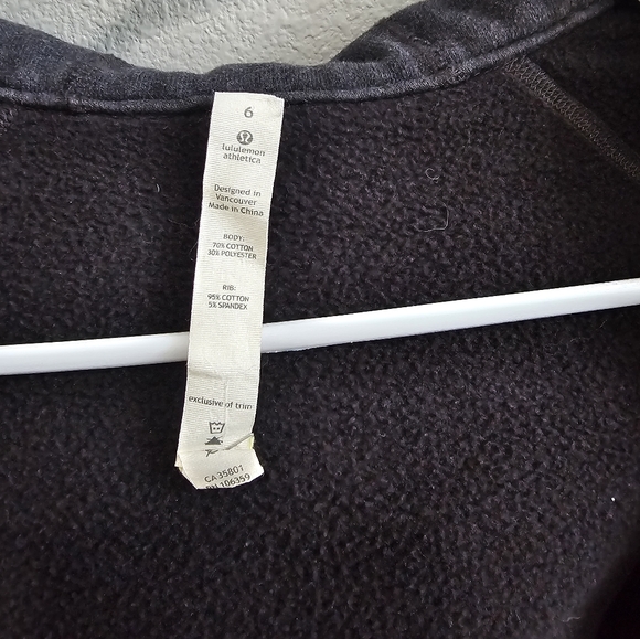 Lululemon scooba zip hoodie thick and heavy, grey size 6 - Picture 4 of 6